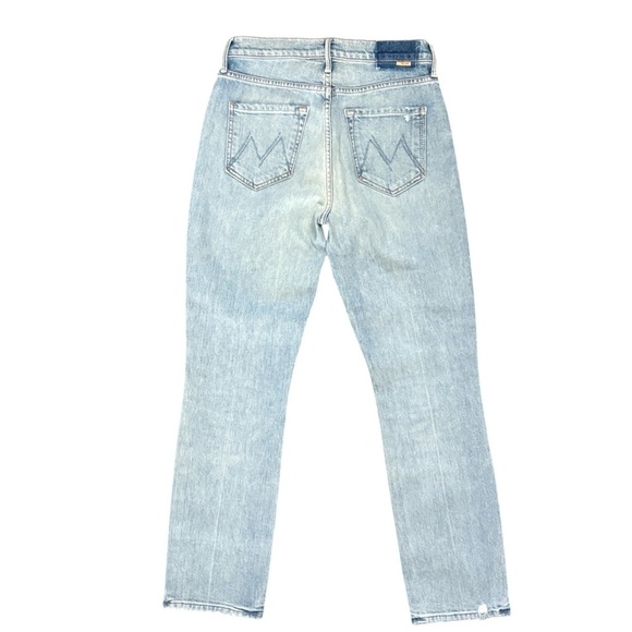 MOTHER The Dazzler Yoke Front Ankle Denim Jeans Wild Calling Blue Wash Size 27 - Picture 6 of 16
